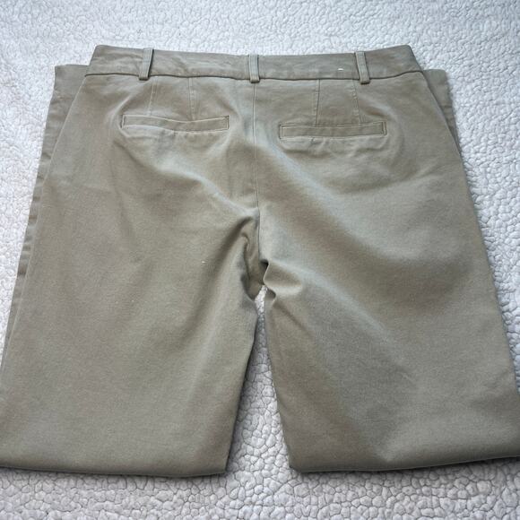 Crown & Ivy Cary Stretch Flat Front Khaki Ankle Pant 4 - Picture 7 of 12
